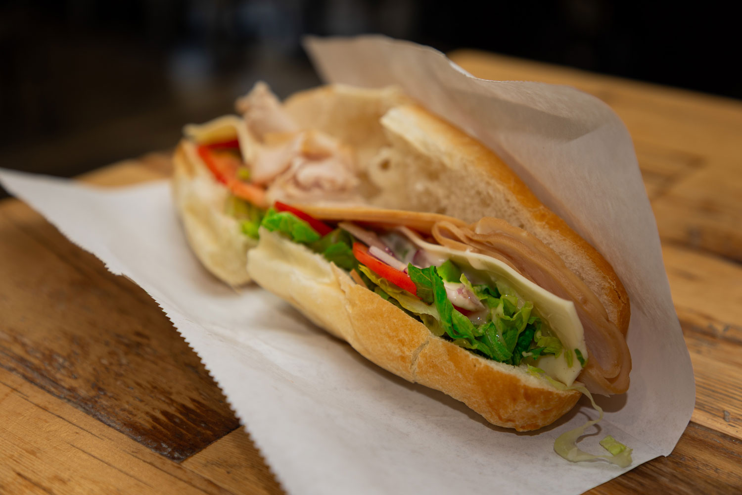 Turkey sub from Union Sammies