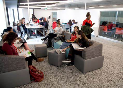 Students at Brock University Library